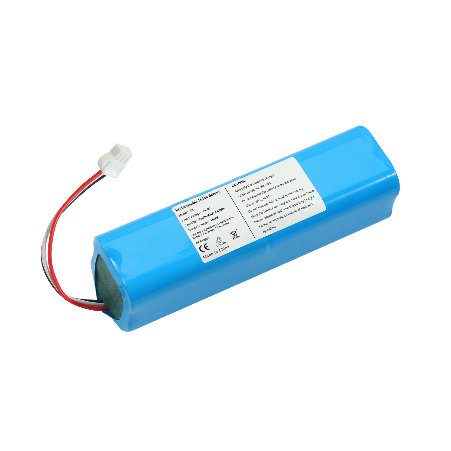 14.4 V 5200mAh Vacuum Cleaner Battery for Lenovo T1 Robot Vacuum Cleaner Battery