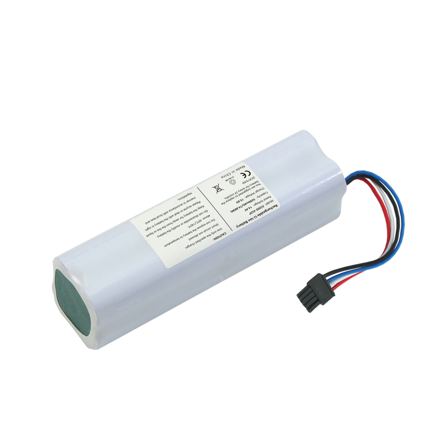 14.4V 5200mAh Lithium Ion Battery Pack for Xiaomi X10+ PLUS B101CN B105CN Sweeping Robot Vacuum Cleaner Battery