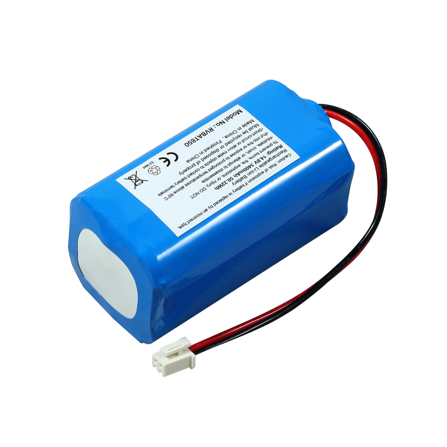 Rechargeable Lithium-ion Battery for RVBAT850 Shark RVBAT850 R75 RV761 RV850C RV1000S RV1100VL RV101AE UR1000SR RV700N RV720N 14.8V 3400mAh Sweeper Vacuum Cleaner Battery