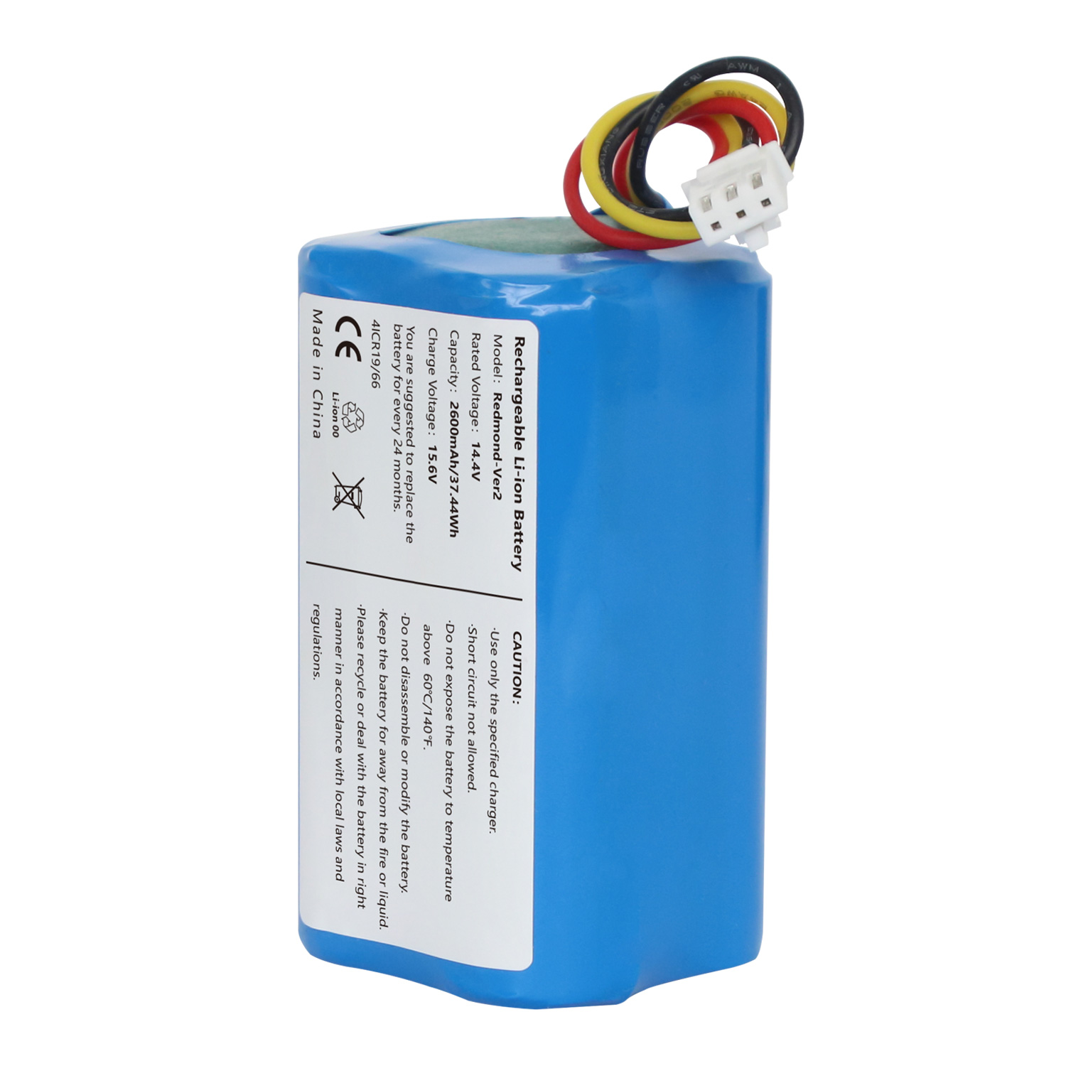 Lithium Battery For Redmond Ver2 14.4V 2600mAh Rechargeable Codless Vacuum Cleaner Battery