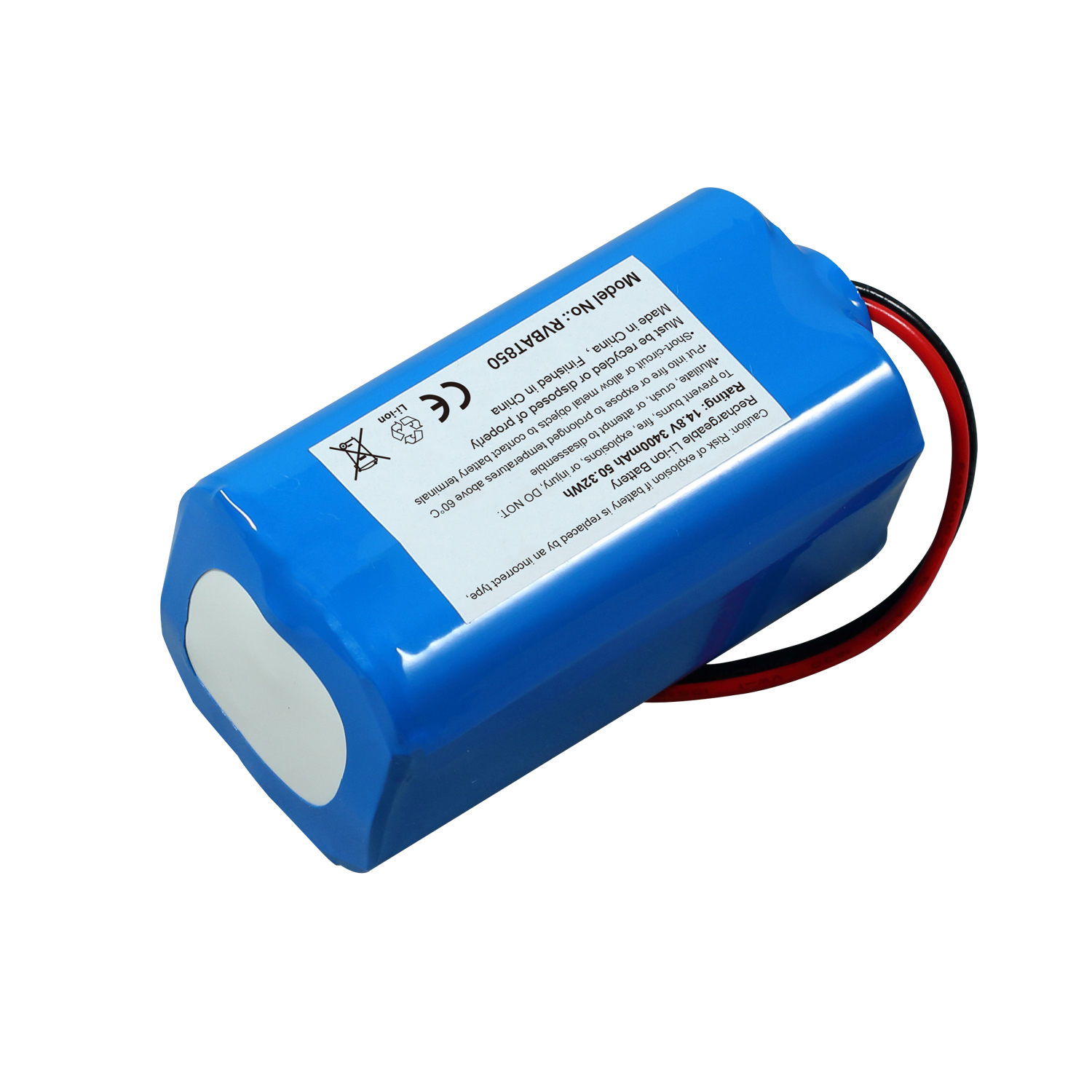 Rechargeable Lithium-ion Battery for RVBAT850 Shark RVBAT850 R75 RV761 RV850C RV1000S RV1100VL RV101AE UR1000SR RV700N RV720N 14.8V 3400mAh Sweeper Vacuum Cleaner Battery