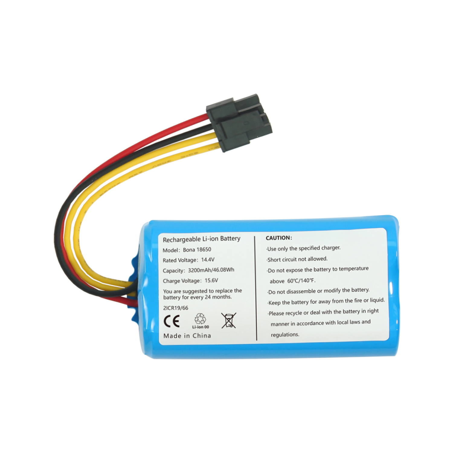 14.4V 3200mAh Battery SWLB for BONA 18650-MF1 Replacement Lithium Ion Battery BL509 Vacuum Cleaner Battery