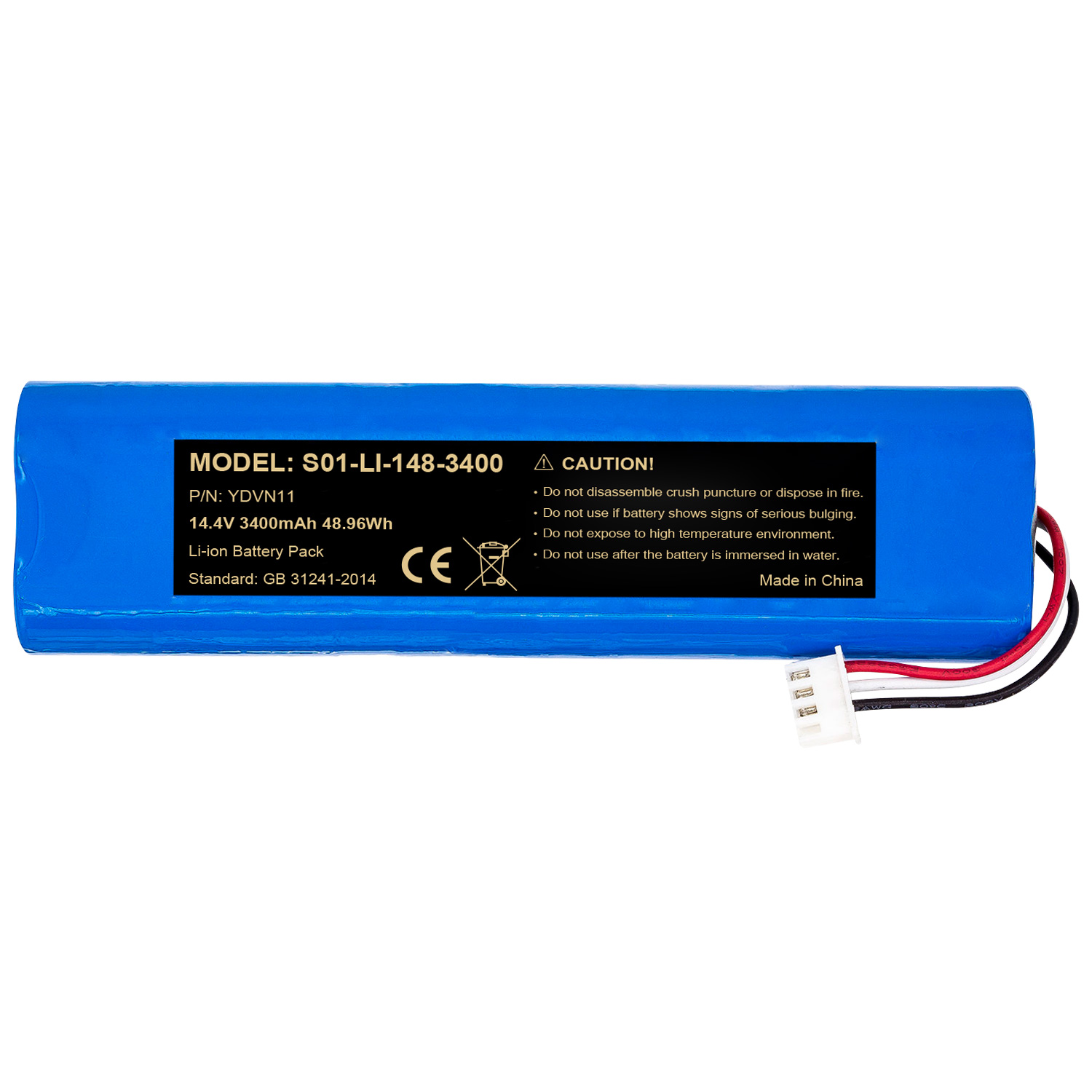 14.4V 3400mAh Battery for Yeedi K8 Vac 2 Pro YDVN11 Robot Vacuum Cleaner Battery Pack