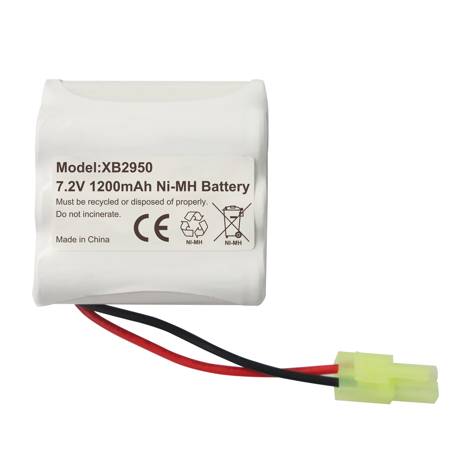 7.2V 1200mAh Rechargeable Ni-MH Battery for Shark V2930 V2945 V2945Z V2950 V2950A XB2950 Vacuum Cleaner Battery Pack