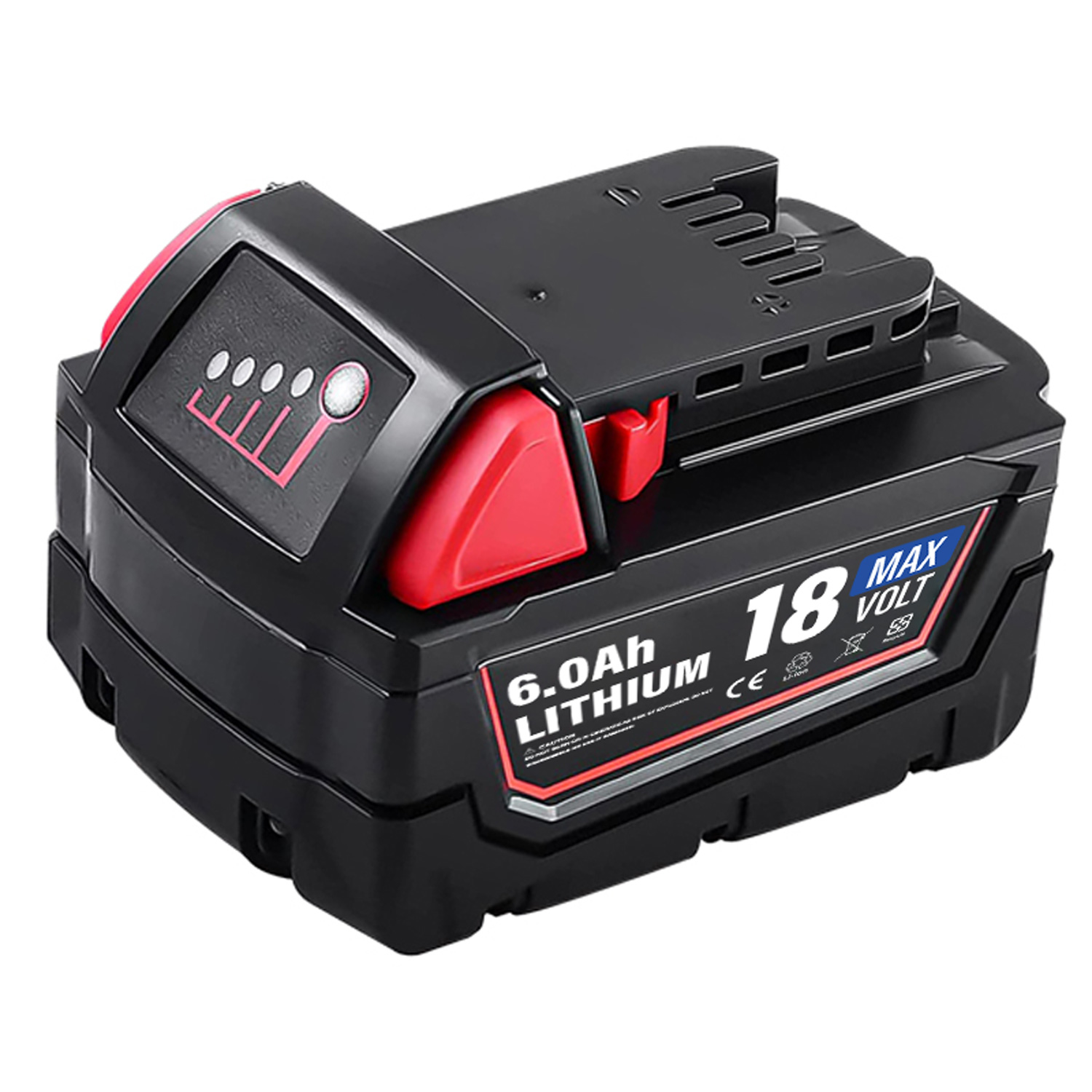 Milwaukee 48-11-1852 M18 REDLITHIUM XC18V 6Ah Lithium-Ion Battery Rechargeable Cordless Power Tools Batteries