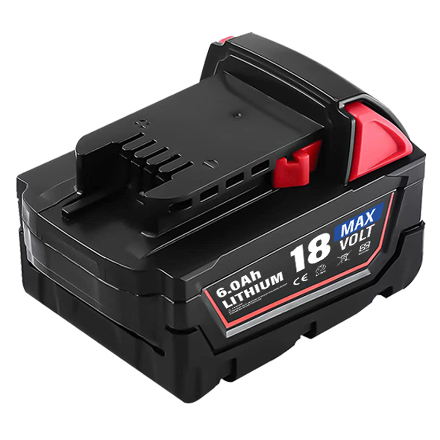 Milwaukee 48-11-1852 M18 REDLITHIUM XC18V 6Ah Lithium-Ion Battery Rechargeable Cordless Power Tools Batteries