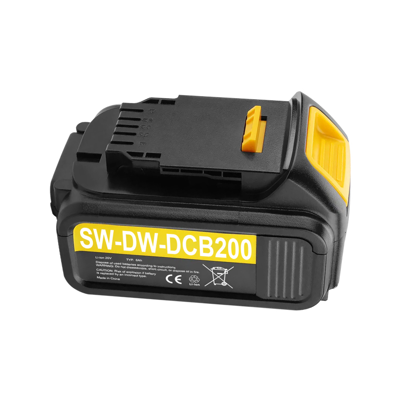 20V 6.0A Replacement Lithium Battery for Dewalt DCB200 DCB201 DCB203 DCB205 DCB204 DCB206 Series Cordless Power Tools